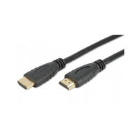 Techly HDMI 4K 60Hz High Speed Anschlusskabel mit Ethernet, schwarz, 1 m