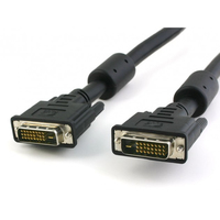 [6357890000] Techly DVI-D Dual-Link Anschlusskabel Stecker/Stecker mit Ferrit, schwarz, 2 m
