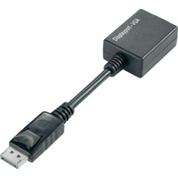 [6357906000] Techly IADAP-DSP-250 - 0.07 m - DisplayPort - 2 x VGA (D-Sub) - Male - Female - Straight