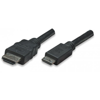 Techly HDMI Kabel High Speed mit Ethernet und Mini HDMI Schwarz 5m