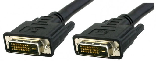 [6357885000] Techly DVI-D Dual-Link Anschlusskabel Stecker/Stecker, schwarz, 0,5 m