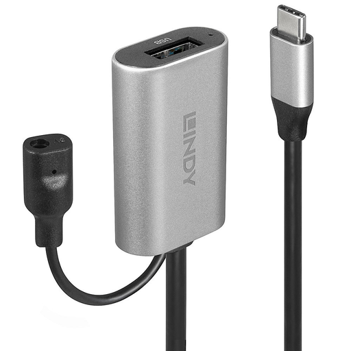 Lindy 43270 USB Kabel 5 m USB C USB A Männlich Weiblich Silber