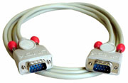 Lindy RS232 cable 5m - 5 m - 9-pin D-Sub - 9-pin D-Sub - Male/Male - Grey