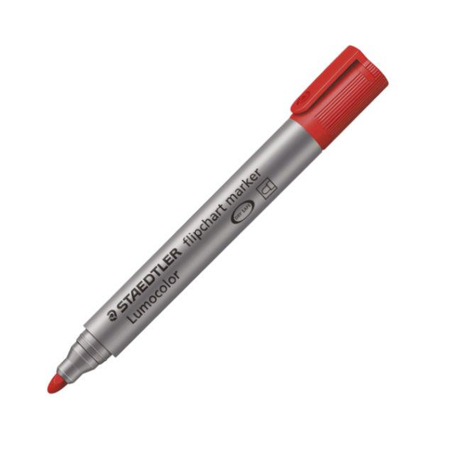 [444172000] STAEDTLER Lumocolor - 1 pc(s) - Red - Bullet tip - Grey - Red - Polypropylene (PP) - 2 mm