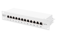 DIGITUS CAT 6, Class E Patch Panel, shielded, grey