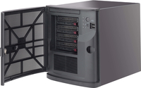 Supermicro CSE-721TQ-350B - Mini Tower - Server - Schwarz - Mini-ITX - 1U - Ventilatorausfall - HDD - Netzwerk - Leistung