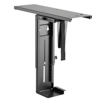[6373120000] LogiLink EO0004 - Desk-mounted CPU holder - 10 kg - Black - Vertical - 360° - 8.8 cm