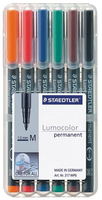 [443475000] STAEDTLER 317 WP6 - Black - Blue - Brown - Green - Orange - Red - Black - Transparent - Polypropylene (PP) - 1 mm - 6 pc(s)