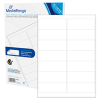 [5351216000] MEDIARANGE MRINK146 - Weiß - Dauerhaft - 99,1 x 38,1 - A4 - Matte - Laser/Inkjet