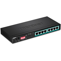 TRENDnet TPE-LG80 - Unmanaged - Gigabit Ethernet (10/100/1000) - Full duplex - Power over Ethernet (PoE)