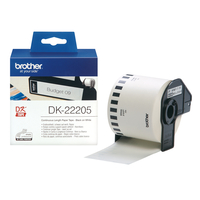 [707149000] Brother Continuous Paper Tape - Black on white - Continuous label - DK - White - Direct thermal - China