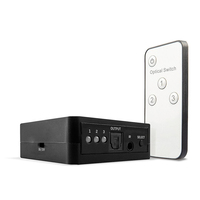 [13597218000] Lindy 3 Port TosLink (Optical) Digital Audio Switch - 54 mm - 60 mm - 20 mm - 37 g - 2.5 W - 0 - 40 °C