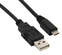 Sharkoon 4044951015474 - 0,5 m - USB A - Micro-USB B - USB 2.0 - Männlich/Männlich - Schwarz