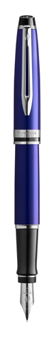 WATERMAN 2093457 - Blue - Built-in filling system - Blue - Lacquer - Stainless steel - France