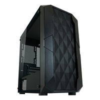 LC-Power Gaming 712MB - Micro Tower - PC - Black - micro ATX - Mini-ITX - Metal - Plastic - Tempered glass - 16 cm