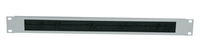 Intellinet 19" Cable Entry Panel - 1U - with Brush Insert - Grey - Grey - Steel - 1U - 48.3 cm (19") - 483 mm - 15 mm
