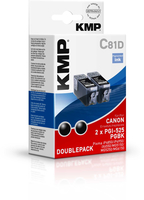 [1865621000] KMP C81D - Pigment-based ink - Multi pack - Canon Pixma IP 4850 - IP 4950 - IX 6550 - MG 5240 - MG 5250 - MG 5340 - MG 5350 - MG 6150 - MG 6250 - MG... - 2 pc(s) - Inkjet printing - Box