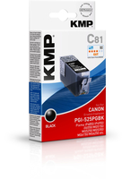 [1865622000] KMP C81 - Tinte auf Pigmentbasis - Canon Pixma IP 4850 - IP 4950 - IX 6550 - MG 5240 - MG 5250 - MG 5340 - MG 5350 - MG 6150 - MG 6250 - MG... - 1 Stück(e) - Tintenstrahldrucker - Box
