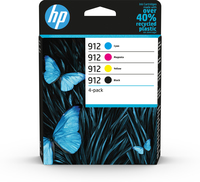 [9085316000] HP 912 - Original - Pigment-based ink - Black - Cyan - Magenta - Yellow - HP - Combo pack - OfficeJet 8015 - 8018 - 8022 OfficeJet Pro 8020 - 8020e - 8025 - 8030e - 8035 OfficeJet 8010 All-in-One...