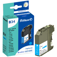 [5226230000] Pelikan B34 - Dye-based ink - Photo cyan - Brother - DCP-J132 W - J152 W - J172 DW - J4110 DW - J552 DW - J752 DW - MFC-J245 - J4410 DW - J4510 DW - J4610 DW,... - 11 ml - 767 pages