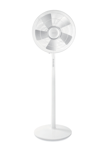 [6894197000] Emerio Stand-Ventilator 40cm 3 Geschw. 5 Blätter 135cm weiß