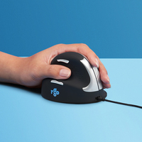 [5077253000] R-Go HE Mouse R-Go  - Ergonomische Maus - Mittel (Handlänge 165-185mm) - linkshändig - kabelgebunden - Linkshändig - USB Typ-A - 3500 DPI - Schwarz