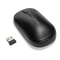 [8938660000] Kensington SureTrack™ Dual Wireless Mouse - Ambidextrous - RF Wireless + Bluetooth - 2400 DPI - Black