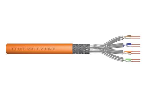 DIGITUS Cat.7 S/FTP installation cable, 1000 m, simplex, Dca
