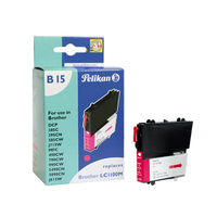 Pelikan LC1100m - Pigment-based ink - Magenta - Brother DCP-145C - 165C - 185C - 195C - 365CN - 375CW - 385C - 395CN - 585CW - 6690CW - J715W - MFC-250C,... - 1 pc(s)