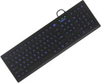 [9737200000] KeySonic KSK-8031INEL - Full-size (100%) - USB - QWERTZ - Black