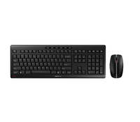 [9737545000] Cherry Stream Desktop - Full-size (100%) - RF Wireless - QWERTY - Black - Mouse included