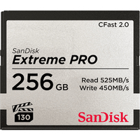 [5489464000] SanDisk Extreme Pro - 256 GB - CFast 2.0 - 525 MB/s - 450 MB/s - Schwarz - Silber