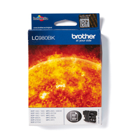 Brother LC LC980BK - Tintenpatrone Original - Schwarz - 6 ml