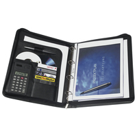[965507000] Genie 10742 - Faux leather - Black - A4 - Business Card - CD - Paper - Zipper - 280 mm