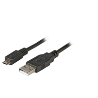 [4976070000] EFB Elektronik USB2.0 Anschlusskabel A-Micro-B 5pol., St.-St., 0,5m, schwarz, Premium