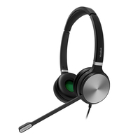 [9996886000] Yealink YHS36 - Kopfhörer - Kopfband - Büro/Callcenter - Schwarz - Silber - Binaural - 0,9 m