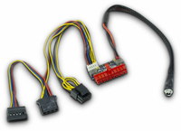 Inter-Tech 88882193 - ATX (20-pin) - SATA 15-pin + Molex (4-pin) - Straight - Straight - Multicolour - 35 mm