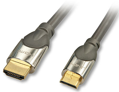[1746748000] Lindy 41436 - 1 m - HDMI Type A (Standard) - HDMI Type C (Mini) - 10.2 Gbit/s - Black