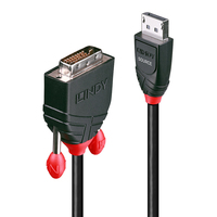 [1746763000] Lindy 5m DisplayPort to DVI Cable - 5 m - DVI-D - DisplayPort - 2.7 Gbit/s - Black - Male/Male