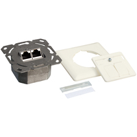 LogiLink NP0023 - RJ-45 - STP - Metallic - White - ISO/IEC 11801 - TIA/EIA 568B.2-1 - 80 mm - 80 mm
