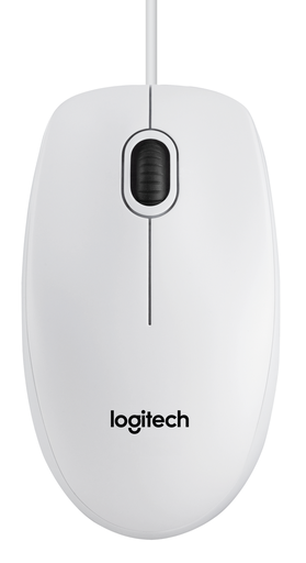 [2527389000] Logitech B120 Optical Combo Mouse - Ambidextrous - Optical - USB Type-A - 800 DPI - White