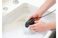 [11420061000] Kensington Pro Fit® Wired Washable Mouse - Ambidextrous - Optical - USB - 1600 DPI - Black