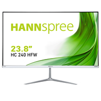 Hannspree HC240HFW - 60,5 cm (23.8 Zoll) - 1920 x 1080 Pixel - Full HD - LED - 8 ms - Silber - Weiß