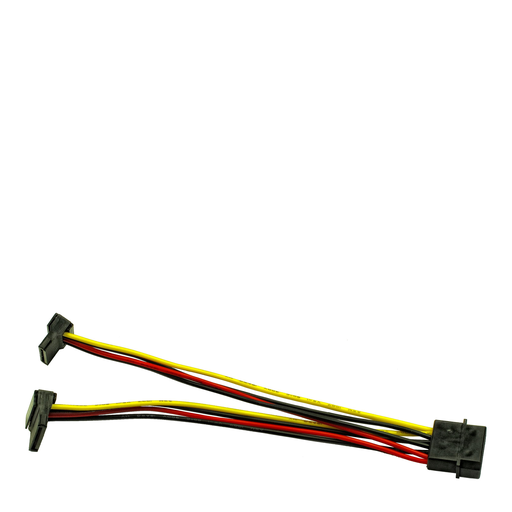 Inter-Tech Netzteil - interne Stromversorgung, 4-polig (M) bis 15 PIN SATA Power (W) - 15 cm