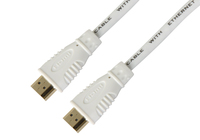 [6357847001] Techly High Speed HDMI Kabel mit Ethernet, weiß, 0,5m