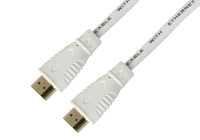 [6357854002] Techly High Speed HDMI Kabel mit Ethernet, weiß, 1m