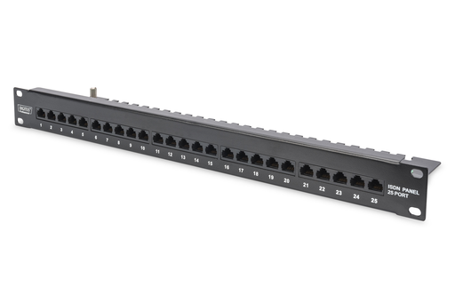 [10024677000] DIGITUS CAT 3 ISDN Patch Panel, ungeschirmt, schwarz