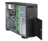 [10024688000] Supermicro CSE-743TQ-903B-SQ - Full Tower - Server - Schwarz - ATX - EATX - micro ATX - 4U - Ventilatorausfall - HDD - Netzwerk - Leistung - Status