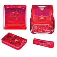 Herlitz Loop Plus Sweet Hearts - Pencil pouch - Sporttasche - Federmäppchen - Schultasche - Mädchen - Weiterführende & Grundschule - Rucksack - 16 l - Fronttasche - Seitentasche