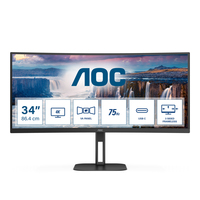 [14278900000] AOC Value-line CU34V5C/BK - V5 series - LED-Monitor
